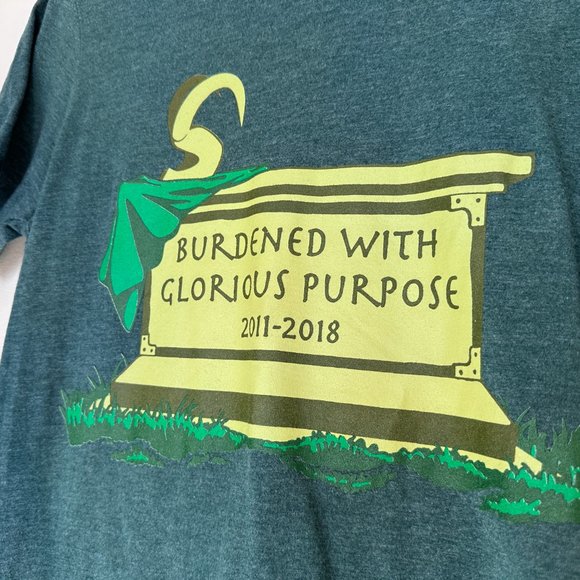 Lost Bros Loki "Burdened With Glorious Purpose" RIP Shirt - Small - Picture 3 of 11